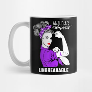 Alzheimers Warrior Unbreakable Mug